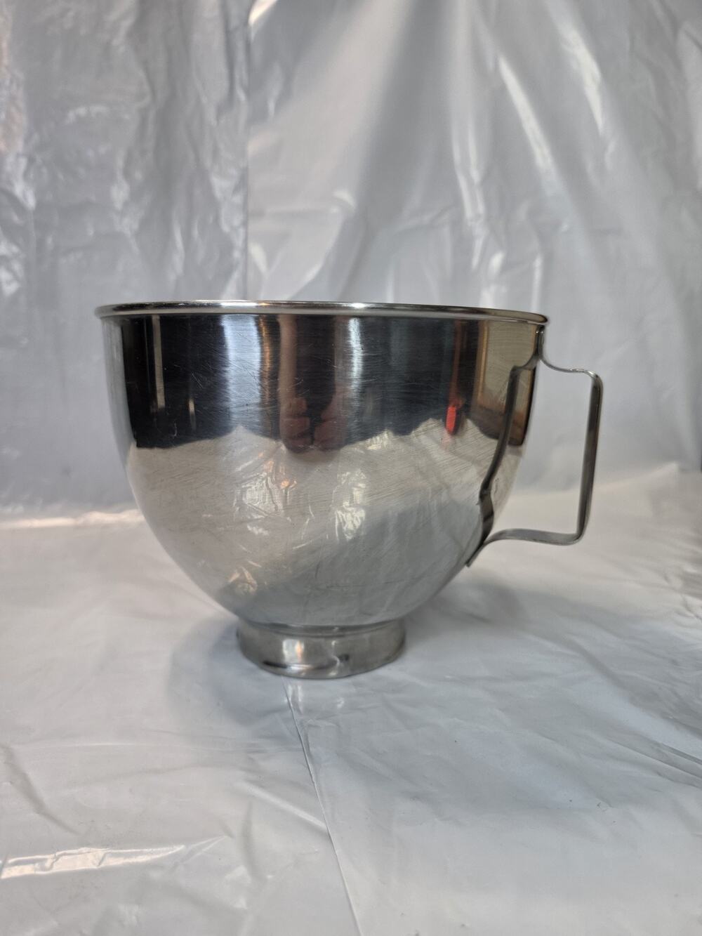 KitchenAid Replacement Mixing Bowl K45 Stainless Steel Twist- On W/Handle Clean